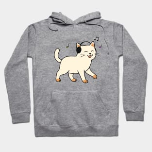 "Dancing Cat with Headphones" Hoodie